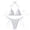 Glisme125-White, variant on Glisme Swimsuits For Women New Split Bikini Backless Lace Up Beach Vacation Bikini Set Black Bathing Suits For Swimsuit Party