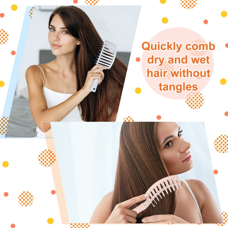 Abaima 3-Piece Detangling Brush Set with 100 Hair Ties photo 4
