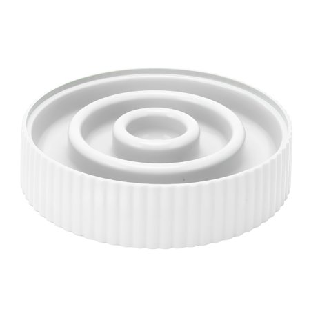 ACDANC Slow Feeder Cat Bowl,Ceramic Design with Non Slip Legs for A Stable and Healthy Eating Experience,Cat Slow Feeder Promotes Digestive Health,Easy to Clean,White Color