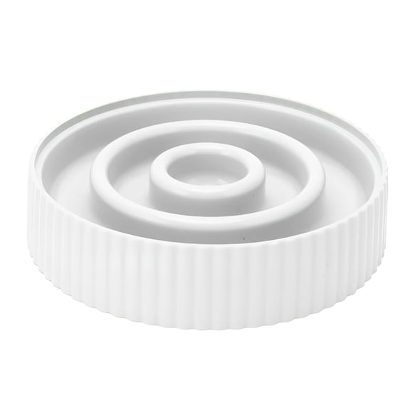 ACDANC Slow Feeder Cat Bowl,Ceramic Design with Non Slip Legs for A Stable and Healthy Eating Experience,Cat Slow Feeder Promotes Digestive Health,Easy to Clean,White Color