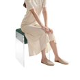 thumbnail image 4 of Makeup Stool Chair Hold up 440lbs, Acrylic Stool with Fleece Cushion for Room, Living Room, Bedroom 42*29*45cm(Green), 4 of 22