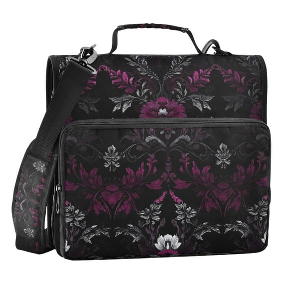 ALAZA Zipper Binder Mandala Floral 3 Ring Trapper Keeper File Folder Organizer Bag