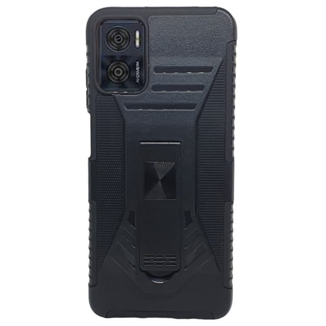 Funda Uso Rudo Clip Blindaje Cely Vesmir Para Samsung E22 Más 2 Micas De Pantalla