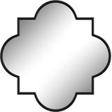 31 in.×31 in.Black Metal Frame Accent Vanity Bathroom Arch Decorative Wall Mirror - Walmart.com