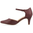 thumbnail image 3 of Journee Womens Bettie Almond Toe Mid Heel Pumps, Widths Available, 3 of 10