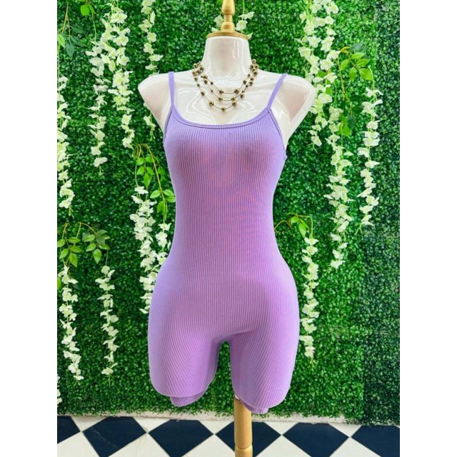 Bodysuit Body De Tirantes Para Mujer Casual Ajustado Color Lila Talla Unitalla Marca Emil SaEs