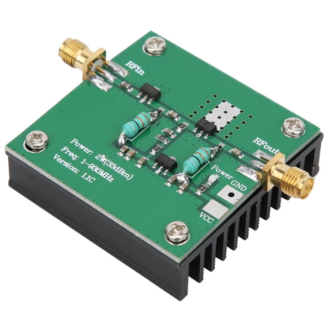 Amplificador de MHz, módulo de amplificación de banda ancha RF de potencia de RF de 12 V CC, diseñado por expertos