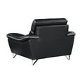 thumbnail image 4 of Titan Furnishings 36" Modern Leather Upholstered Chair in Black, 4 of 16
