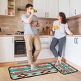 thumbnail image 2 of Coolnut Kitchen Rugs 2 Piece Waterproof Non Slip Kitchen Mat Ethnic Stripe Kitchen Rug Set for Sink Office Kitchen Cafe, 19.7"x47.2"+19.7"x27.6" Home Decor Gifts, 2 of 7