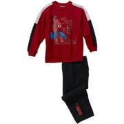 Spiderman-marvel Siderman 2pc Crew Neck Fleece Pant Sets