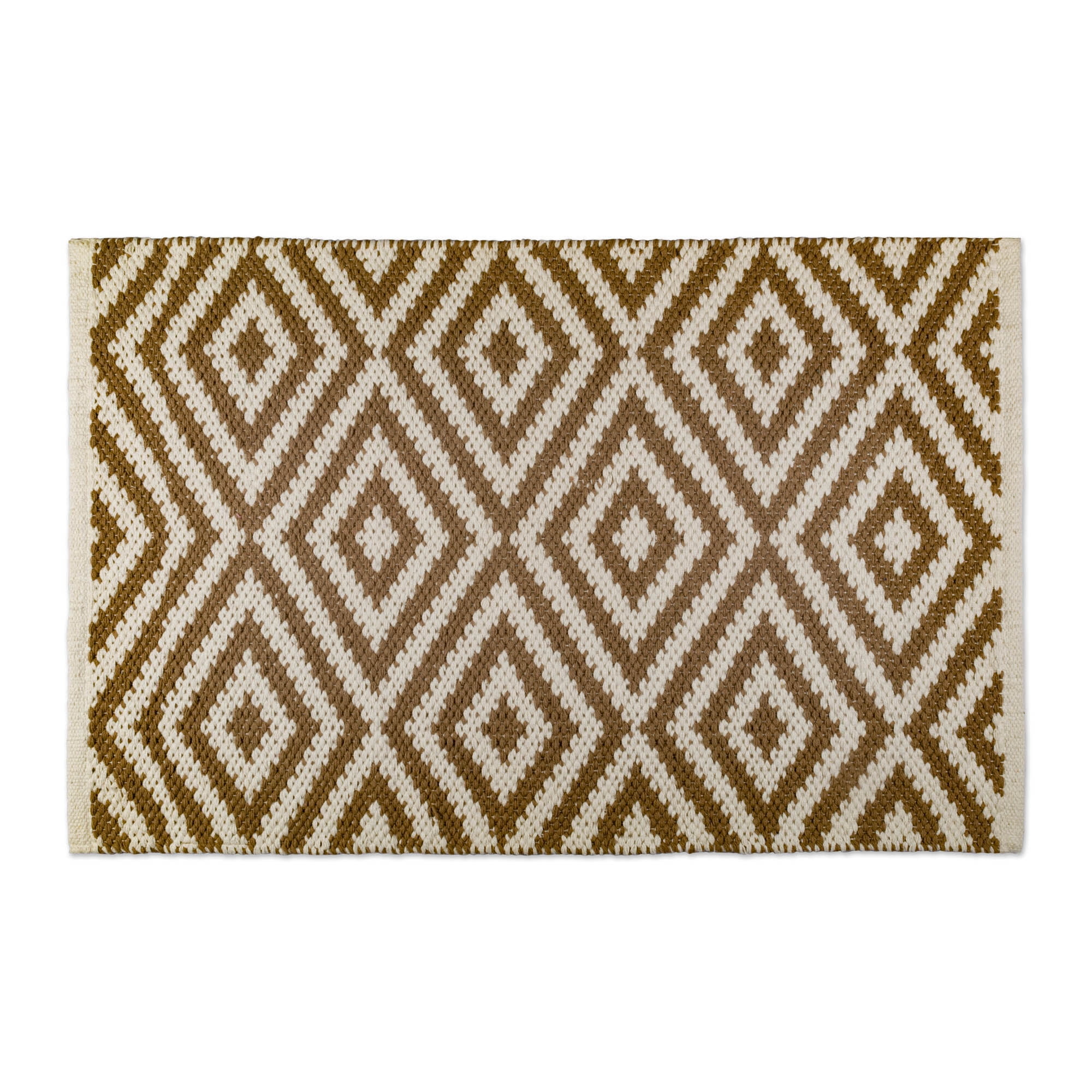 DII Stone Large Recycled Fabric Diamond Rug