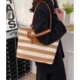 thumbnail image 6 of CoCopeaunts Straw Tote Bag Women Summer Large Beach Bag Handwoven Stripe Shoulder Bag Handbag for Daily Travel Vacation, 6 of 7