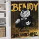 thumbnail image 5 of Juego de 4 cortinas de ducha de Bendy And The Ink Machine con alfombrillas antideslizantes, tapa de inodoro y alfombrilla de baño, cortina de ducha impermeable con decoración de dibujos animados para, 5 of 8
