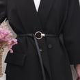 thumbnail image 1 of SUTENGDA Ceinture de Tailleur Noire Nouée pour Femmes en Été, Mince et Polyvalente, Ceinture de Taille Simple pour Robe, 1 of 6