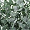 thumbnail image 4 of Uxcell 15" Artificial Faux Eucalyptus Leaves Stems for Wedding Home Decor, White Dark Green 30Pcs, 4 of 5