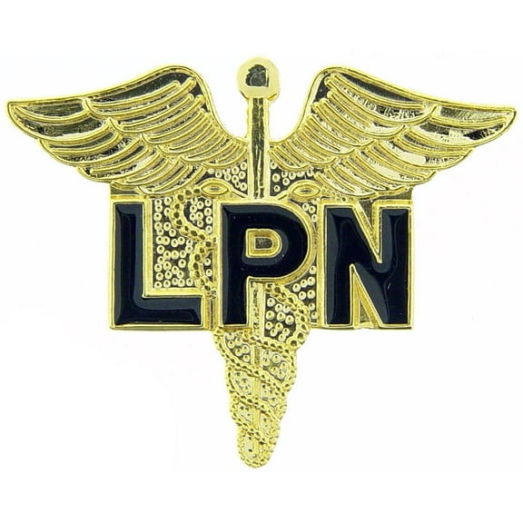 Eagle Emblems P14842 Pin - Medical, Caduceus, Licensed Practical Nurses - 1.125 in. Tall