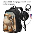 thumbnail image 2 of Disketp Hiking Duck Travel Laptop Backpack, Laptops Backpack with USB Charging Port, Water Resistant Computer Bag Gift for Men & Women, 2 of 7
