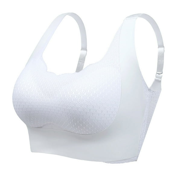 Mrat Liquidation Soutiens-Gorge Adhésifs Liquidation Soutien-Gorge de Sport en Dentelle Sans Armature sous-Vêtements une Pièce Soutien-Gorge Quotidien sous-Vêtements Amazideal Soutien-Gorge Sans Bretelles L_11 Blanc 3TG