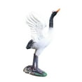 thumbnail image 2 of Outdoor Garden Statue Miniature Sculptures Crane Novelty Standing Bird Statues Decoy for Tabletop Lawn Home Swimming Pool Decoration 11cm, 2 of 9