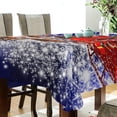 thumbnail image 3 of SKYSONIC Santa Claus Tablecloth Waterproof Washable Polyester Square Table Cover Durable Tablecloth for Kitchen Dining Table Party Decor (60 X 108 Inch), 3 of 7