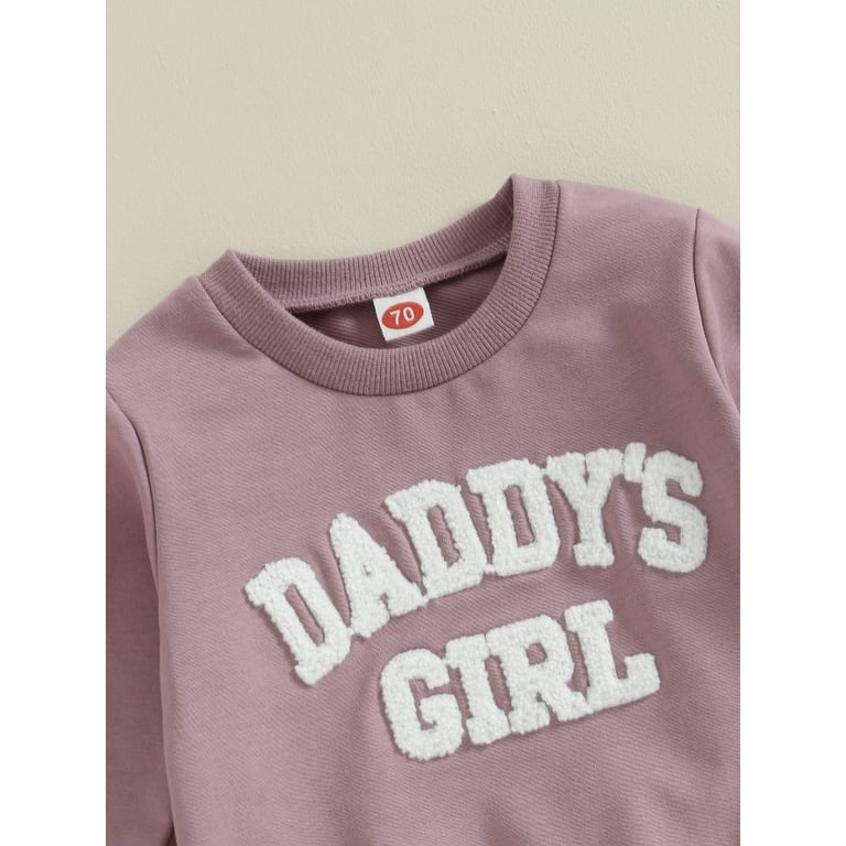 Embroidered Sweatshirt Daddy's Girl Sweatshirt Embroidered
