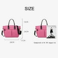 thumbnail image 5 of Fancy Juicy Lunch Bag Women Reusable Lunch Tote Box Bag with Shoulder Strap Side Pockets-Rose red, 5 of 13