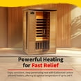 thumbnail image 6 of Heat Wave 2-Person Hemlock Infrared Sauna with 6 Carbon Heaters, 6 of 7