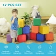thumbnail image 6 of Soozier 12 Piece Soft Play Blocks Soft Foam Toy Building and Stacking Blocks Compliant Learning Toys for Toddler Baby Kids Preschool, 6 of 9