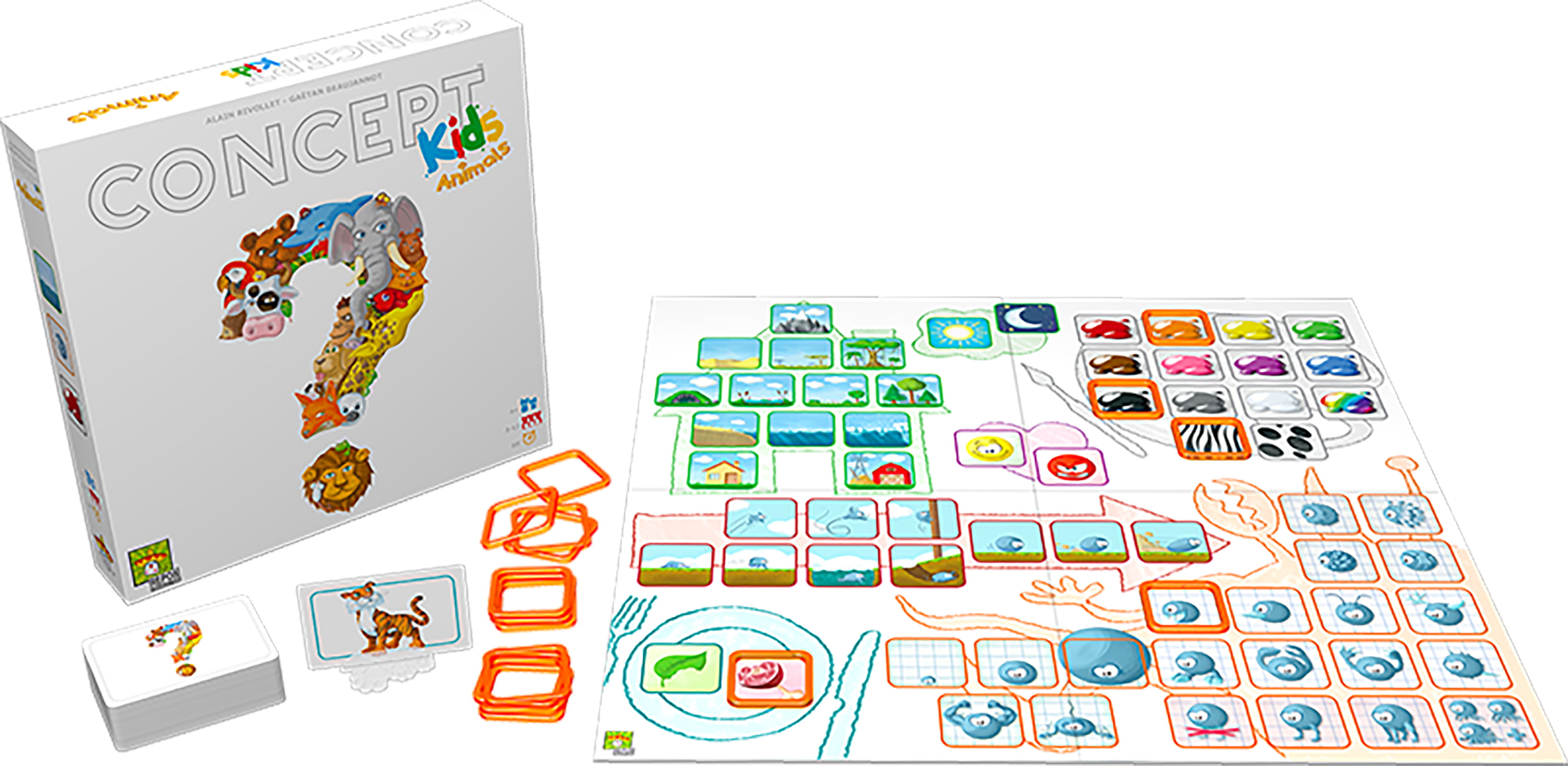 Concept Kids Animali. Base - ITA. Gioco da tavolo - Asmodee - Concept -  Giochi di ruolo e strategia - Giocattoli