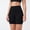 Black, variant on Women's High Waisted Seamless Ribbed Biker Shorts Stretchy Yoga Workout Shorts