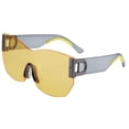 thumbnail image 2 of Night riding night vision Yellow sunglasses retro rimless one-piece riding glasses Windproof glasses UV protective sunglasses, 2 of 5