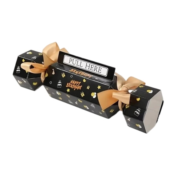 Birthday Money Pull Box, Surprise Cash Gift Rectangle, Party Decor for Birthday Party Surprise