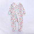 thumbnail image 2 of Odeerbi Baby Girls Boys Clothes Newborn Infant Footie Rompers Autumn Zipper Long Sleeve Romper, 2 of 9