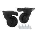 thumbnail image 1 of 1 par de ruedas giratorias para equipaje, repuesto de ruedas giratorias silenciosas para maleta, color negro A52, 1 of 14