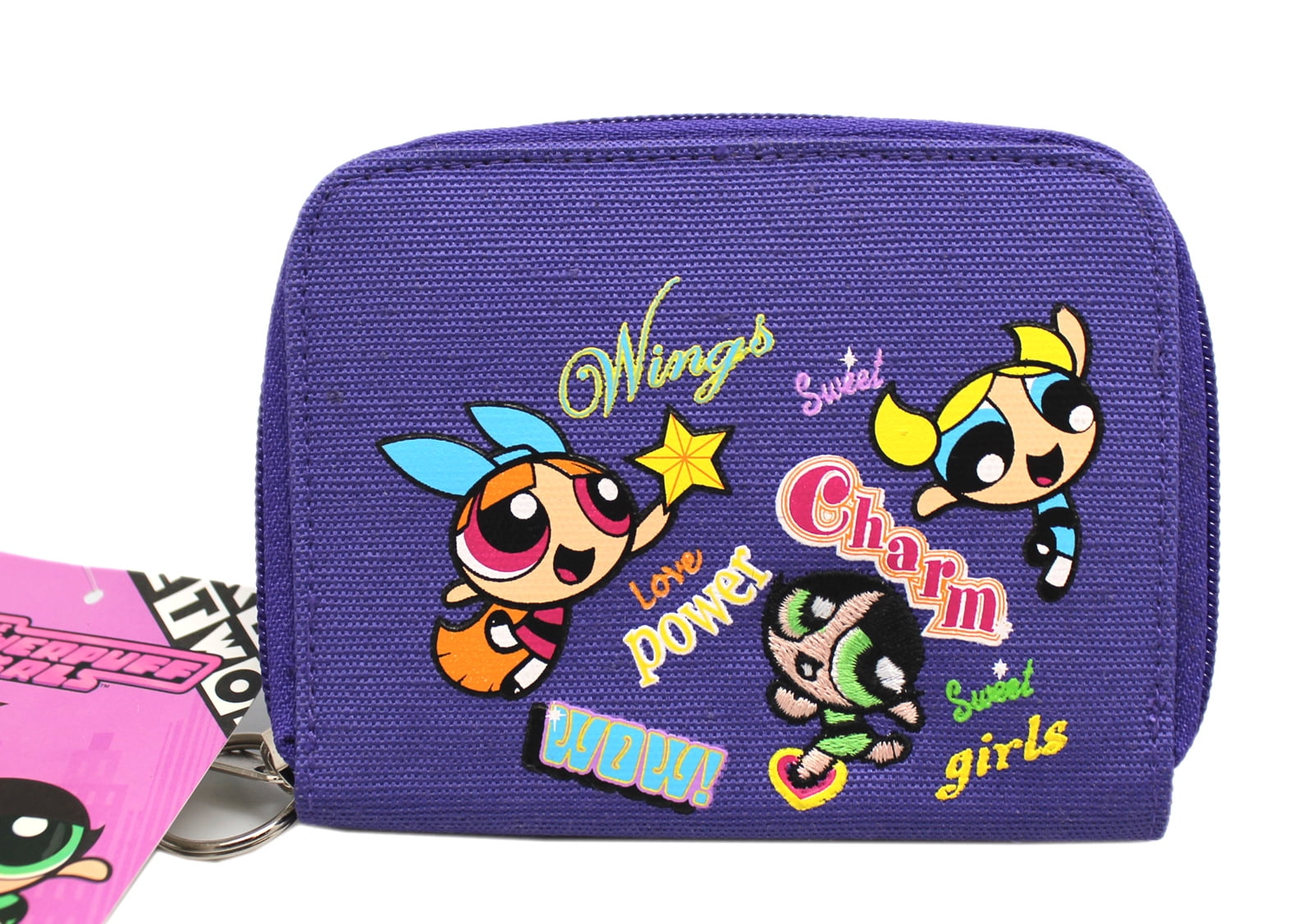 The Powerpuff Girls Dark Violet Zippered Kids Wallet