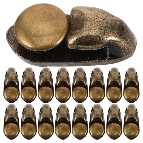ADDHAT Boot Lace Hooks Kit 20Sets Golden Color for Secure Fit and Lace Adjustment in Outdoor Activities Men Women