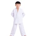 thumbnail image 4 of Sonducket Taekwondo Karate traje niños adultos artes marciales blusa pantalones disfraces Boxeo blanco METRO Sonducket CE0699-02B, 4 of 6