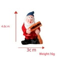 thumbnail image 2 of 1PC Small Gnomes Fairy Resin Statues Miniature Garden Accessories Mini Dwarf Figurine Fairy Miniature Ornament DIY Kit Micro Landscape Ornaments for Outdoor Indoor Patio Yard Lawn Garden, 2 of 8