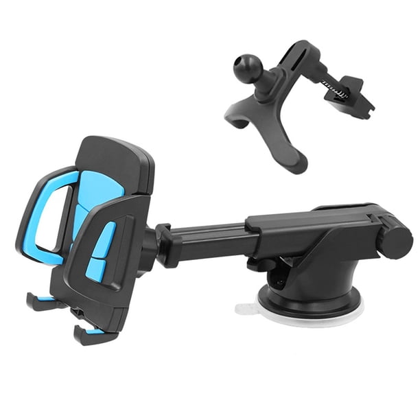 Soporte universal para teléfono 3 en 1 Ventilación de aire Tablero de instrumentos Soporte para parabrisas Soporte ajustable para teléfono con succión de rotación 360 Kearding EL2108-01B