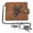 Eagle, variant on Vintage Wallet Mens Real Leather Purse Button Closure Wallet With Safely Chain