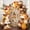 Terracotta, Mustard, Espresso, Cream, variant on Gnomes Pumpkins Fall Arch Backdrop Cover 4FT, Thanksgiving Pumpkin Leaves Spandex Fitted Stretchy Arch Stand Covers, Round Top Chiara Backdrop Cover for Wedding Party Birthday Baby Shower