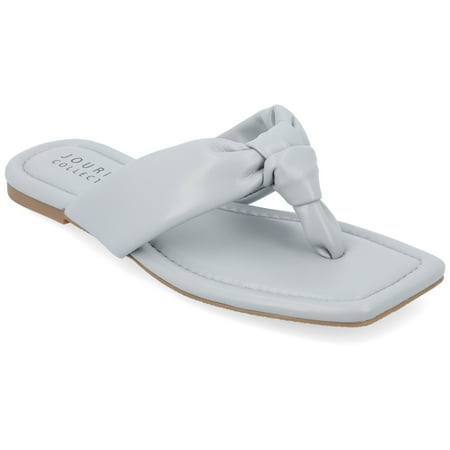 

Journee Collection Womens Ares Tru Comfort Foam Light Puff Flip Flop Sandals