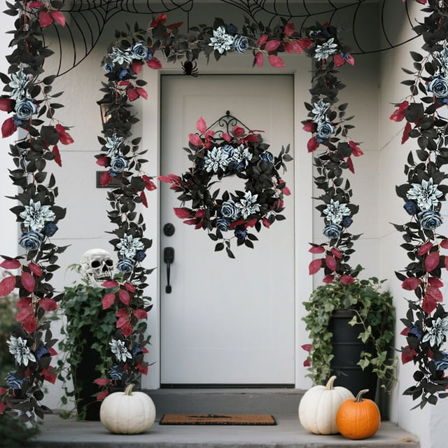 Suncoda Pv C Rattans, Simulation Rattan Decoration Green Plant Halloween Rattan Festival Simulation Maple Leaf