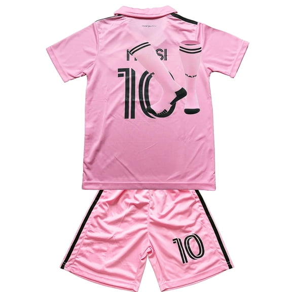 Soccer Jerseys for Kids Boys Girls Messi Jersey Kids Soccer Youth Pratice Outfits Football Training Uniforms