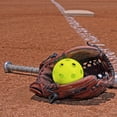 thumbnail image 7 of Athletic Works 11" Plastic Practice Softballs with Mesh Carry Bag, 6 pack, Yellow, 1 oz, New, 7 of 7