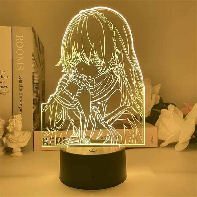 Luz nocturna LED 3D Jujutsus Kaisens, warfarinas que cambian de color