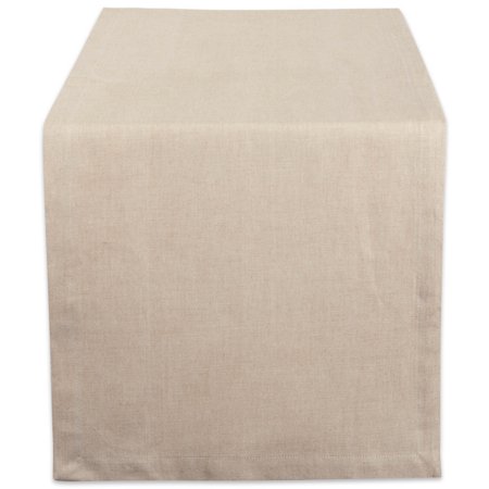 NATURAL SOLID CHAMBRAY TABLE RUNNER 14x72