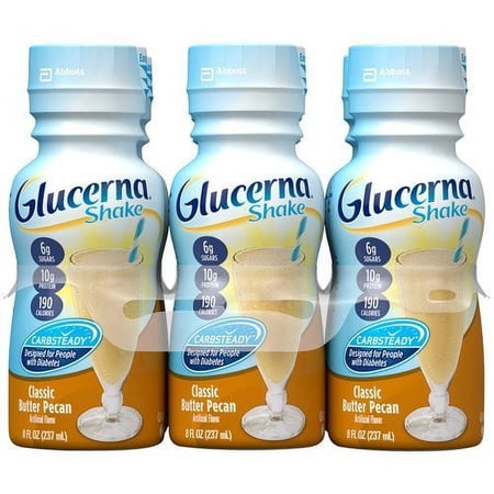 Glucerna Shake Classic Butter Pecan, 48 OZ Pack of 4