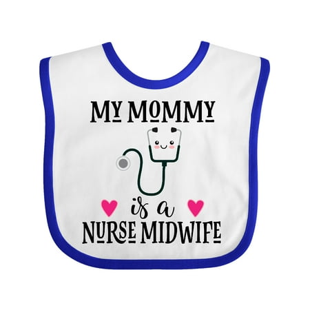 

Inktastic Nurse Midwife Mom Gift Baby Girl Bib