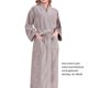 thumbnail image 4 of Sonducket de noche Traje de casa Cinturón Albornoz Verano Con capucha Suavidad atractiva Ropa de dormir sexy Tallas grandes Manga larga Lavable Pijama Gris L(165-180 CM) Sonducket AP019235-08, 4 of 6